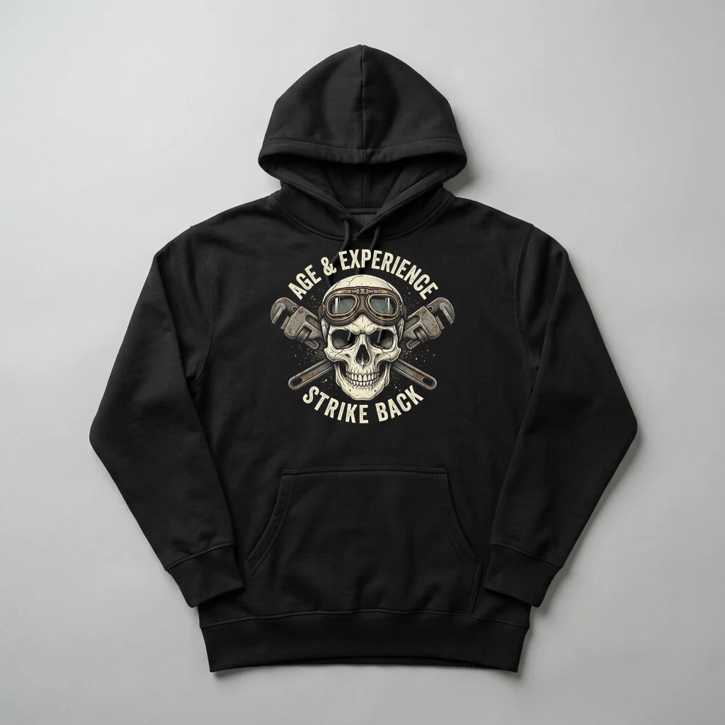 The Fox of Fallen Stars — Heavyweight Pullover Hoodie (Charcoal Black)