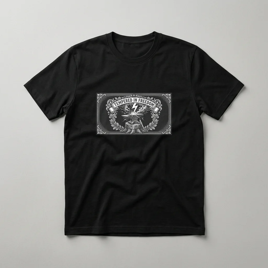 Thornwood Ruins Canvas Art — Classic Streetwear T-Shirt (Jet Black)