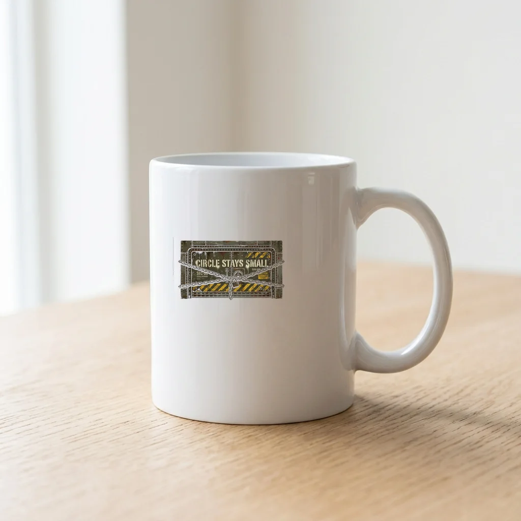 Sunset at the Gravity Laundromat — Ceramic Coffee Mug 11oz (Glossy White)