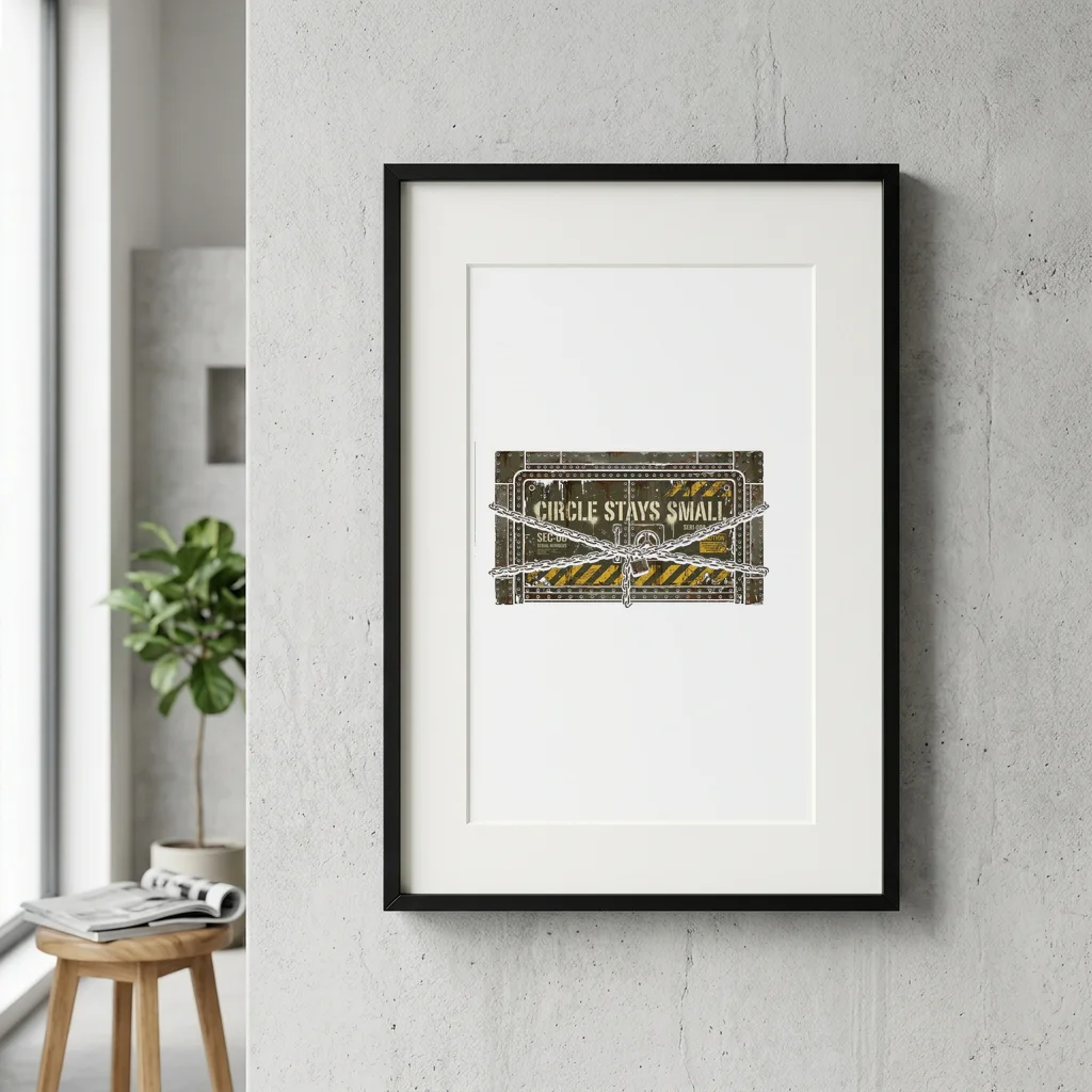 Sunset at the Gravity Laundromat — Gallery Framed Art Poster (Exhibition Frame)