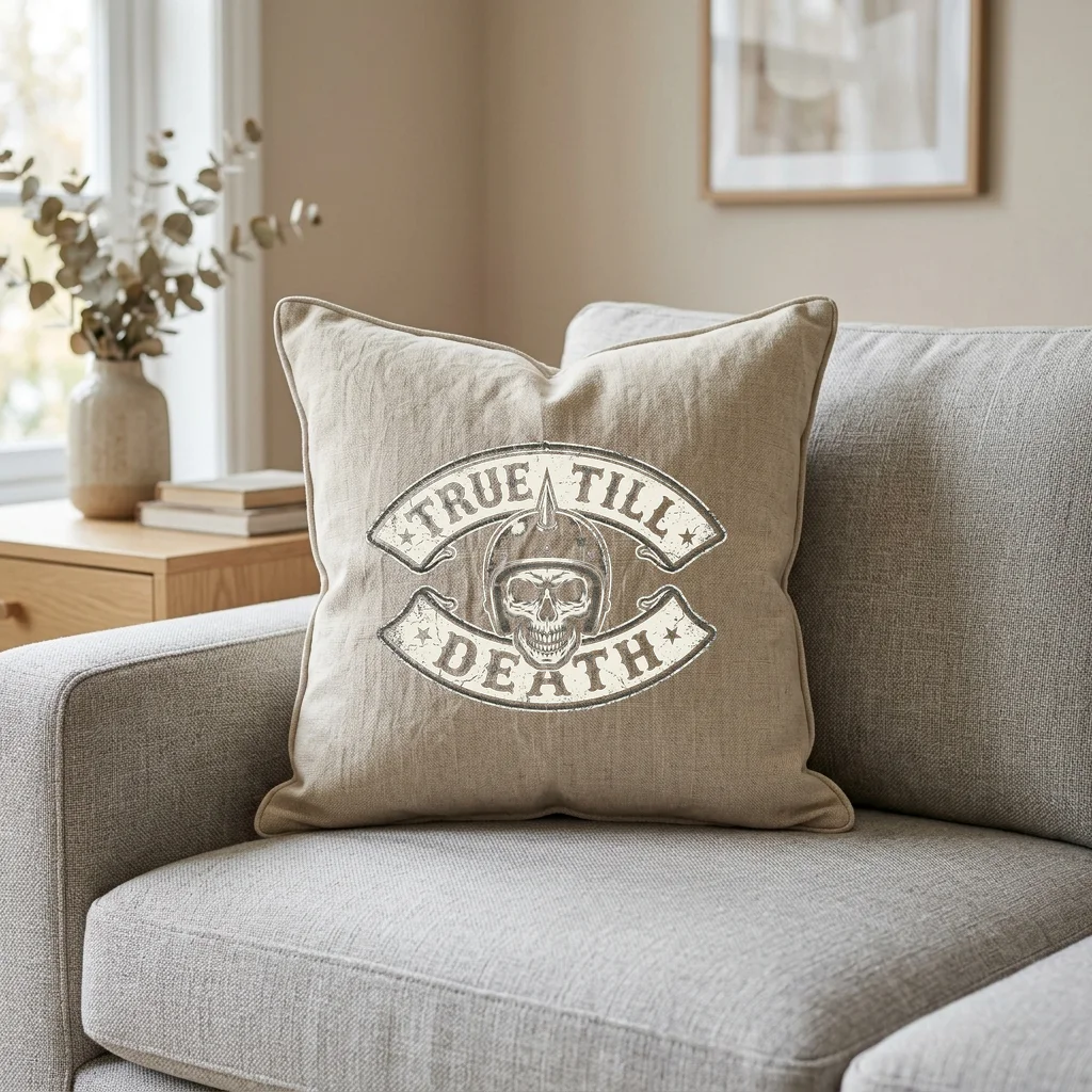 Dirty Bastard Broken Mic — Square Linen Throw Pillow 18x18 (Natural Linen)