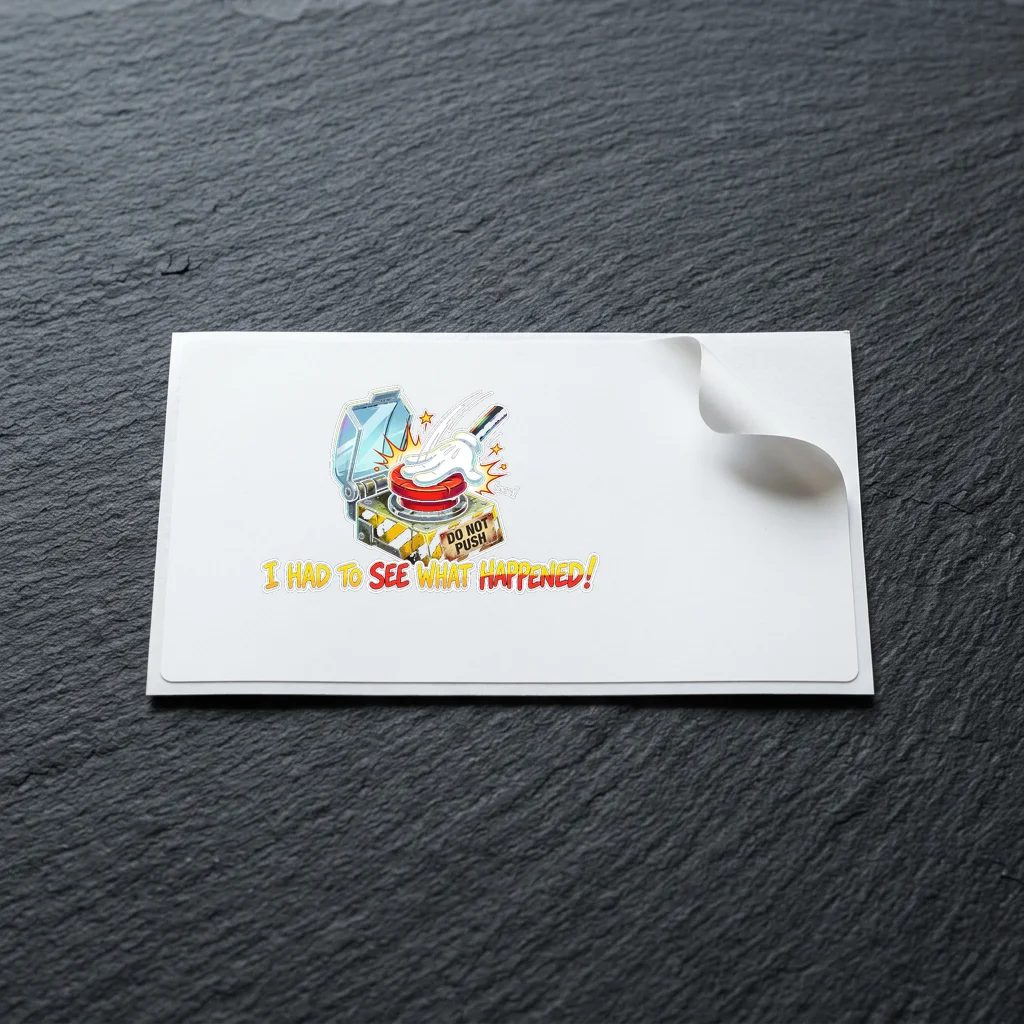 Social Battery at One Percent — Die-Cut Matte Vinyl Sticker (4-Inch)