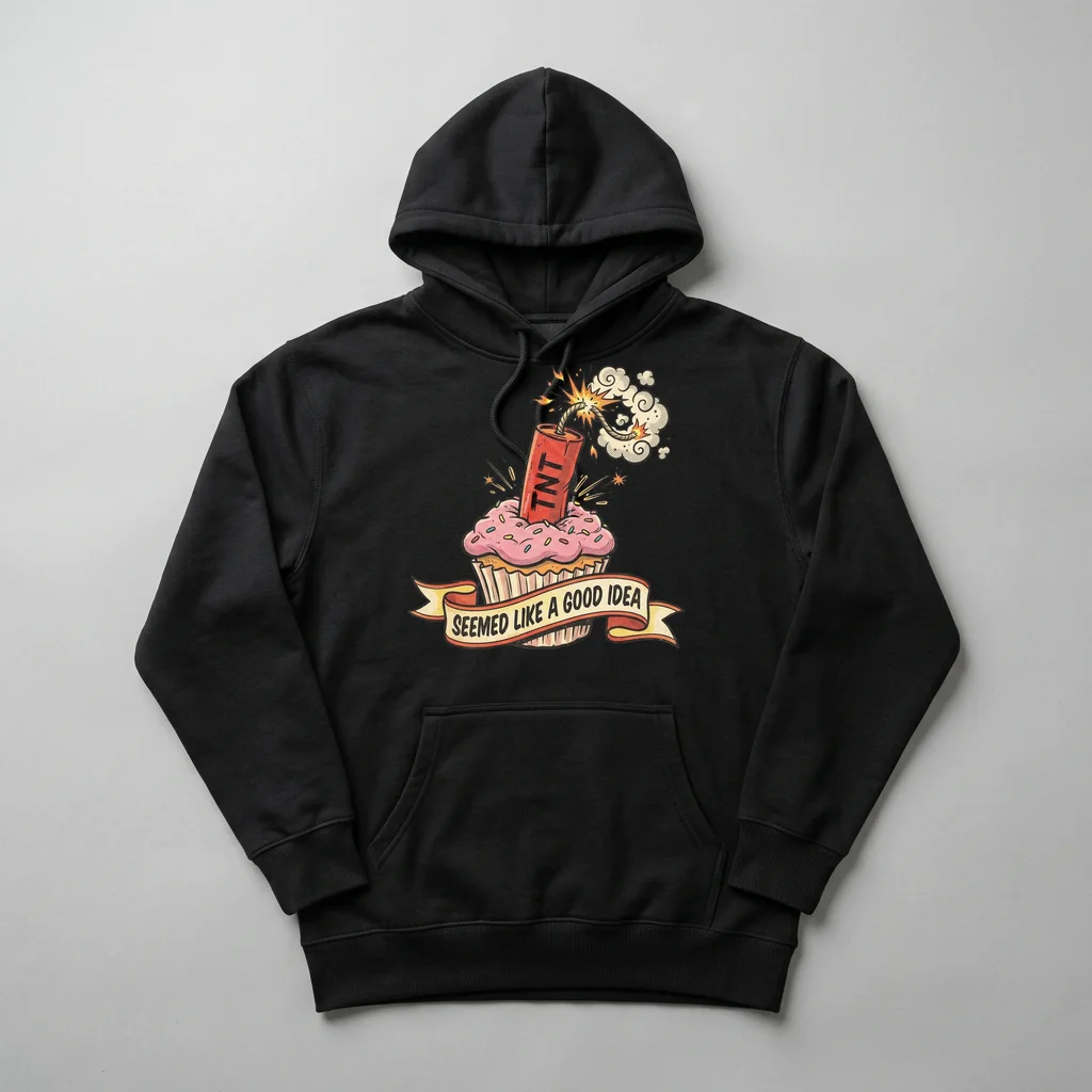Street Drum Machine 16-Pads — Heavyweight Pullover Hoodie (Charcoal Black)