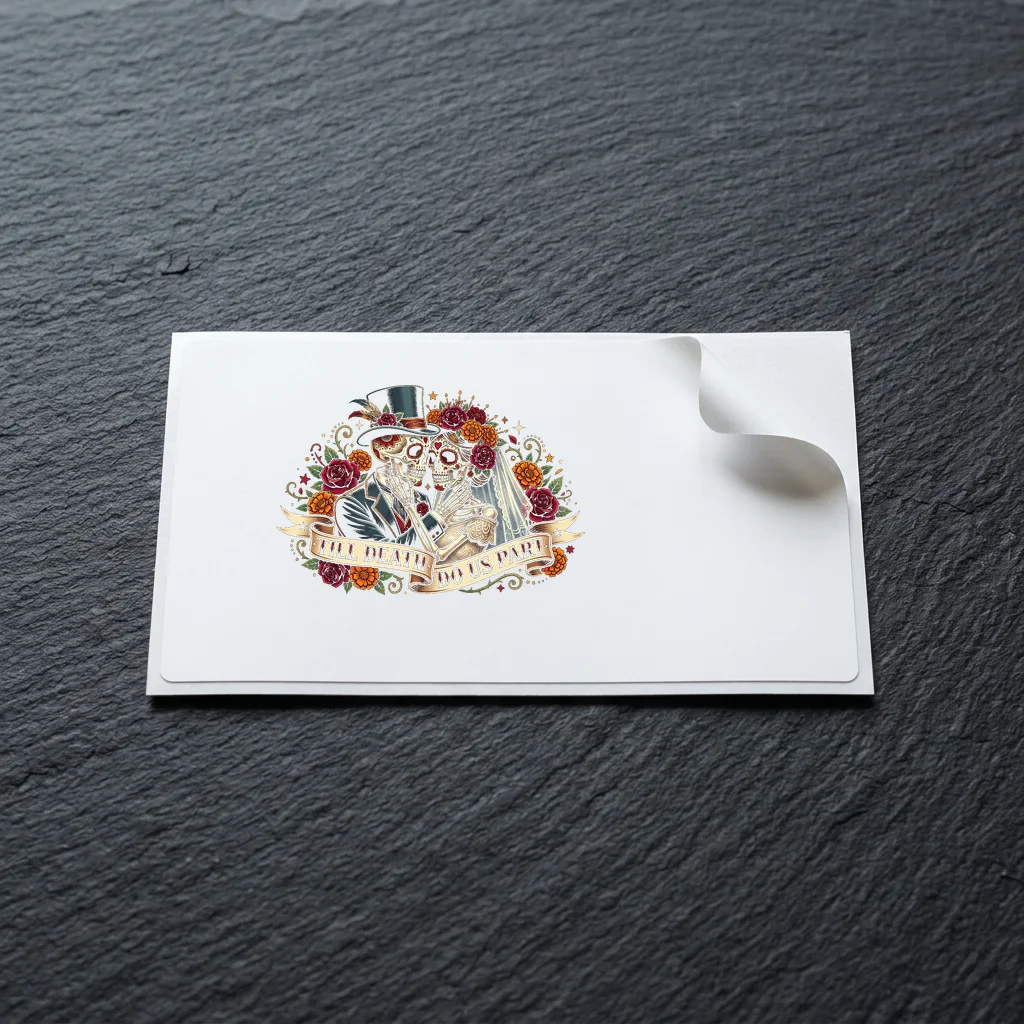 Candelabra & Golden Chalice — Die-Cut Matte Vinyl Sticker (4-Inch)