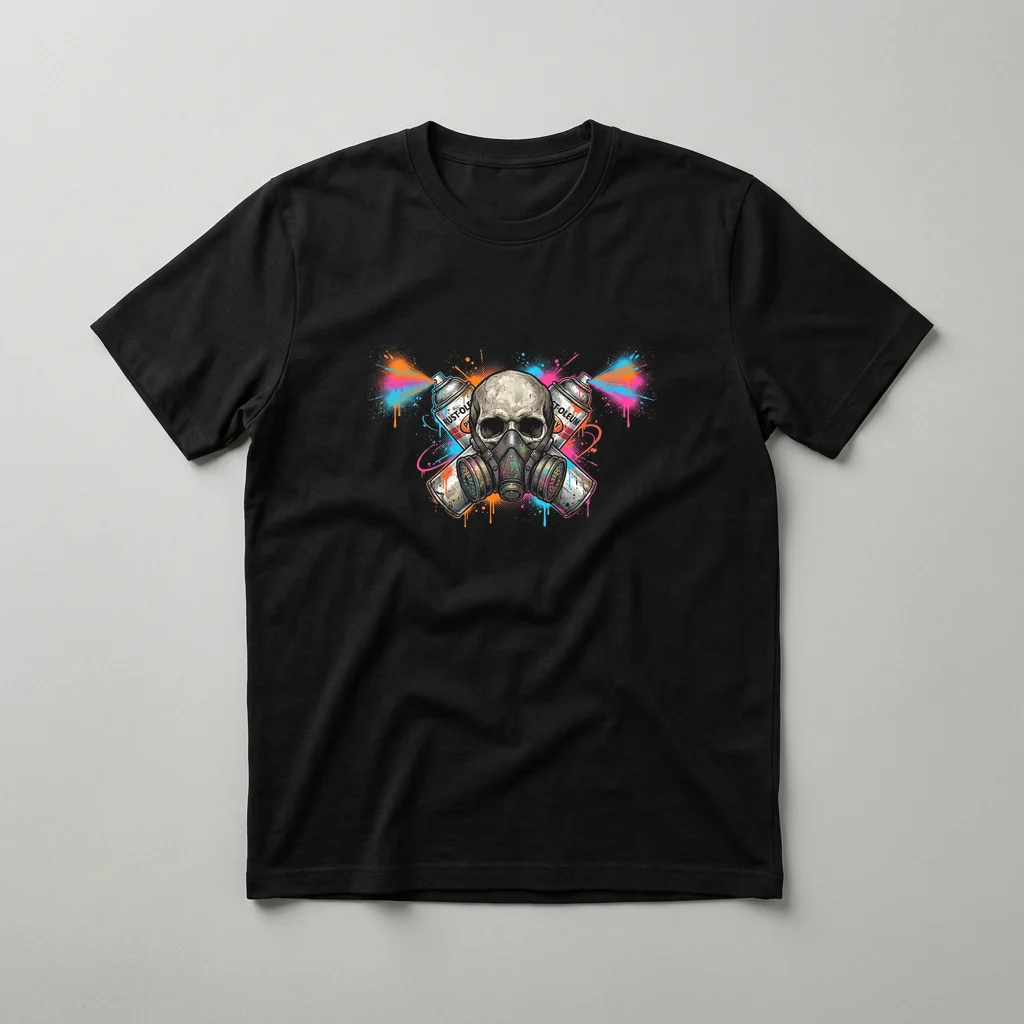 Barbed Wire Brass Knuckles — Classic Streetwear T-Shirt (Jet Black)