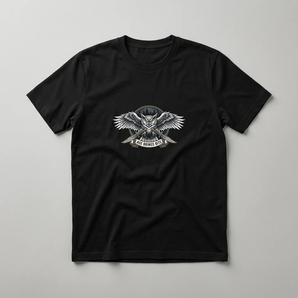 Shoulder Devil Whispering — Classic Streetwear T-Shirt (Jet Black)