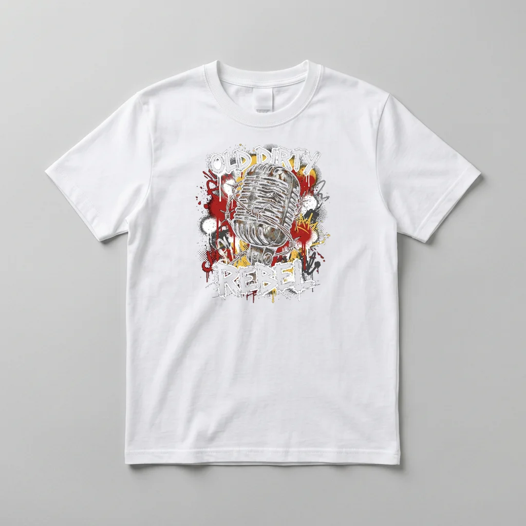Shoulder Devil Whispering — Everyday Crewneck Tee (Pure White)