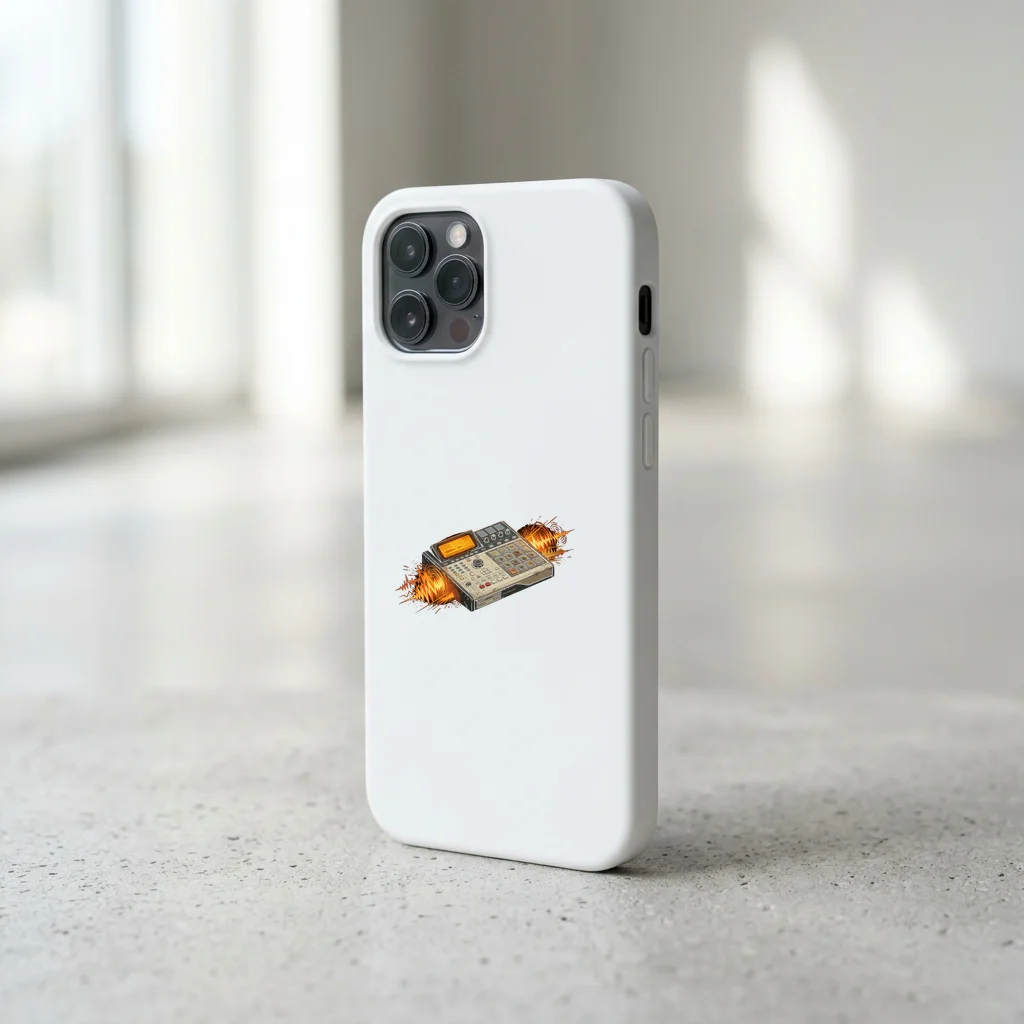 Burning Motorcycle Burnout — Impact Snap Smartphone Case