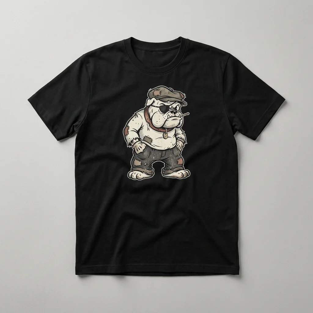 Vintage Matchbook Cover — Classic Streetwear T-Shirt (Jet Black)