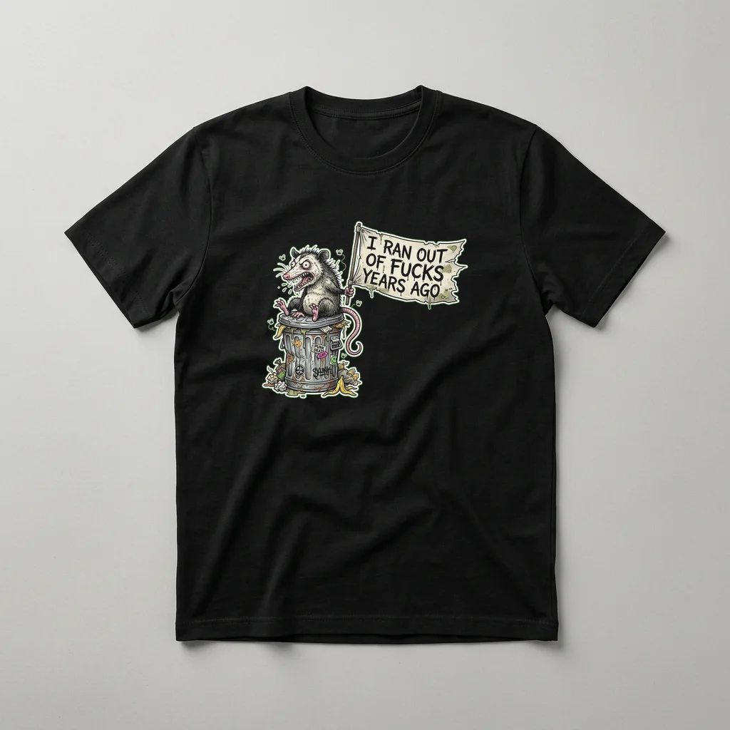 Vintage Warning Sign with Bullet Holes — Classic Streetwear T-Shirt (Jet Black)