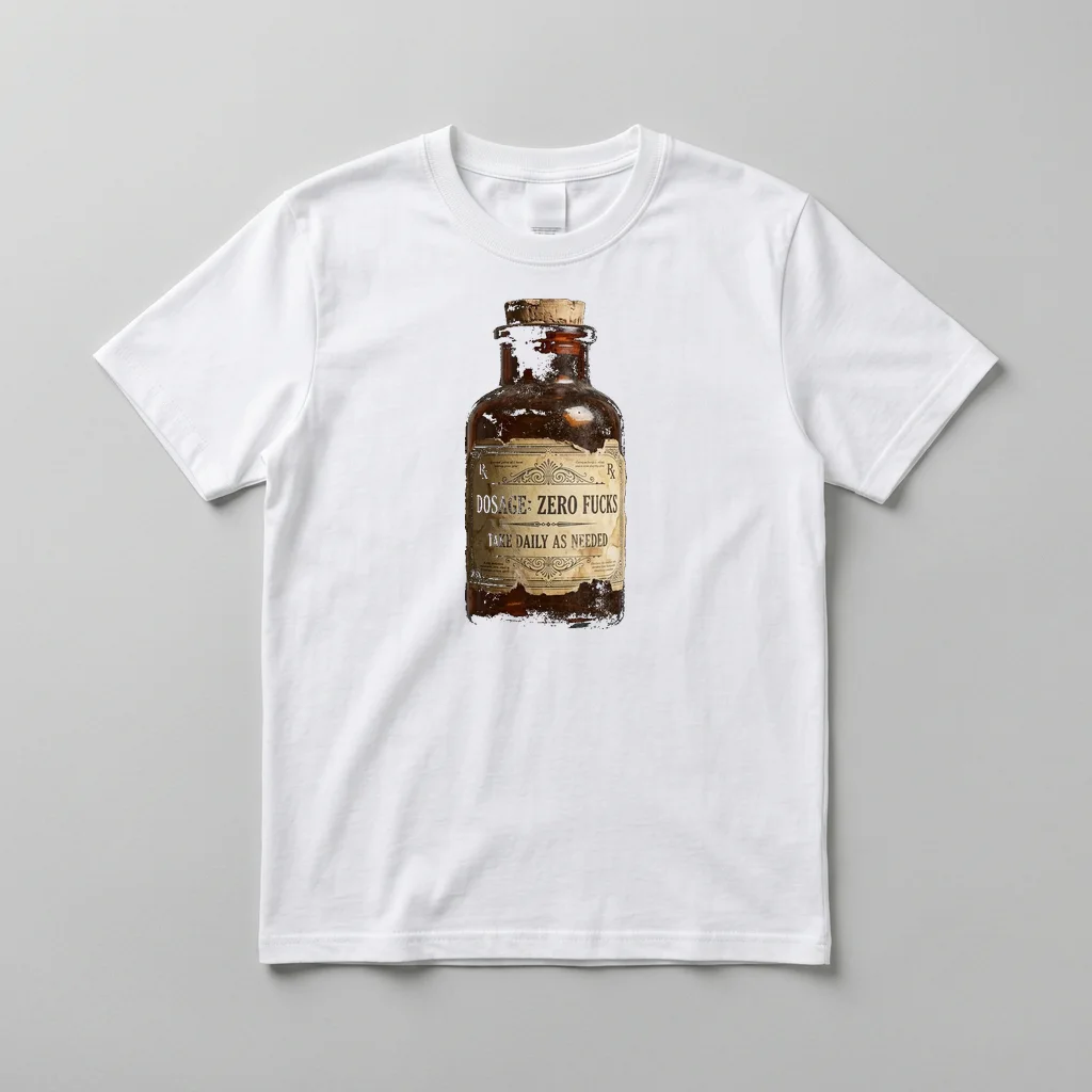 Measure Twice. Cuss Once. Heavyweight T-Shirt — Everyday Crewneck Tee (Pure White)