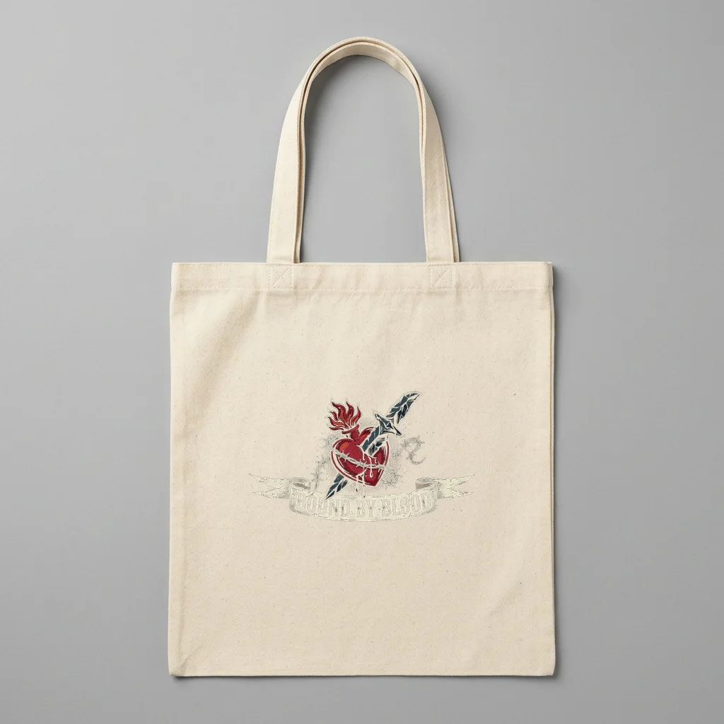 King & Queen Gothic Playing Cards (Matching Pair) — Organic Cotton Canvas Tote Bag (Natural)