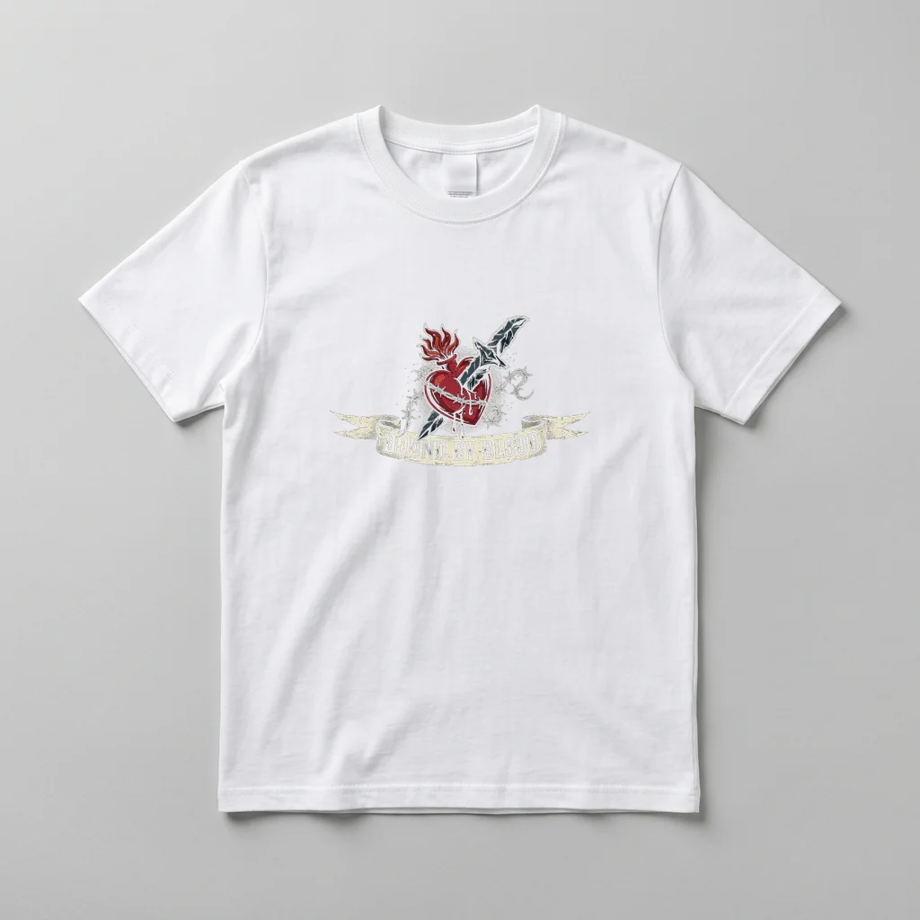 King & Queen Gothic Playing Cards (Matching Pair) — Everyday Crewneck Tee (Pure White)