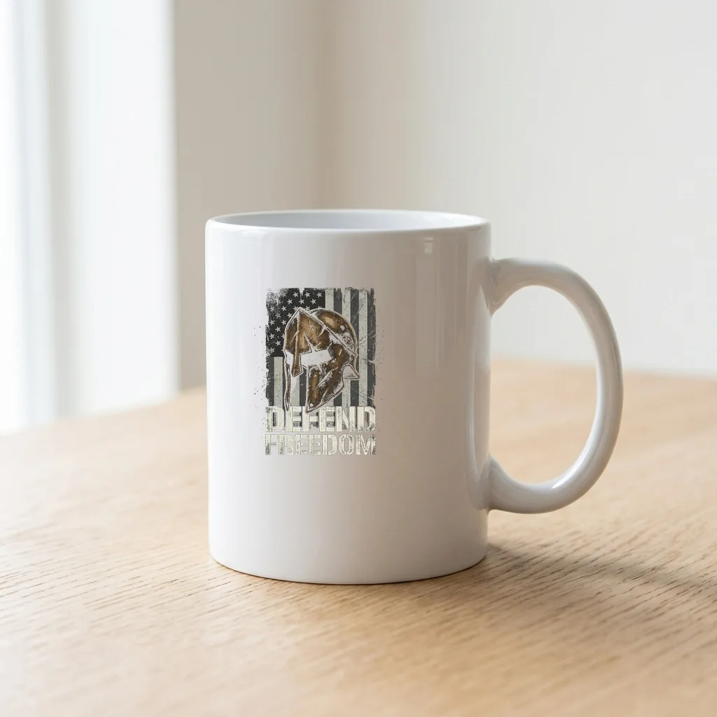 Moonlit Court Fantasy Art Print — Ceramic Coffee Mug 11oz (Glossy White)