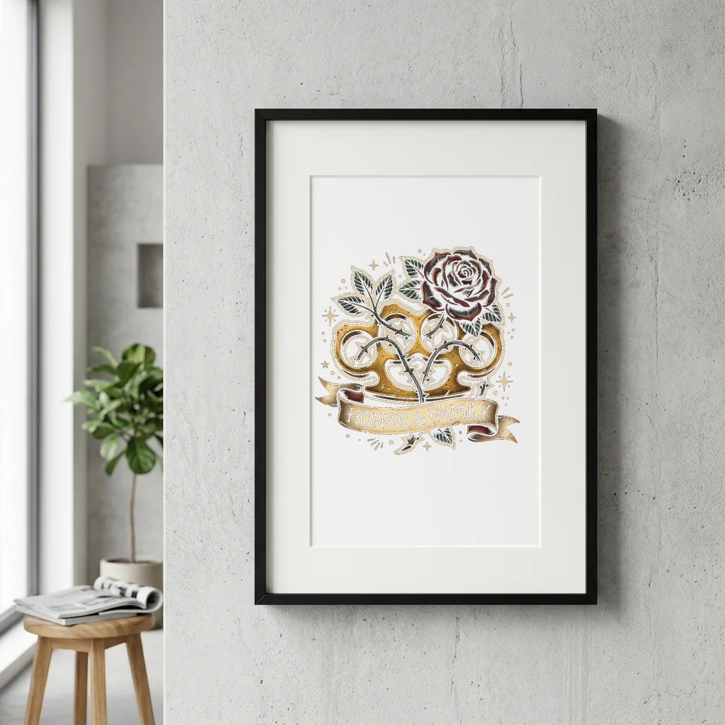 The Mechanical Heron's Wings — Gallery Framed Art Poster (Exhibition Frame)