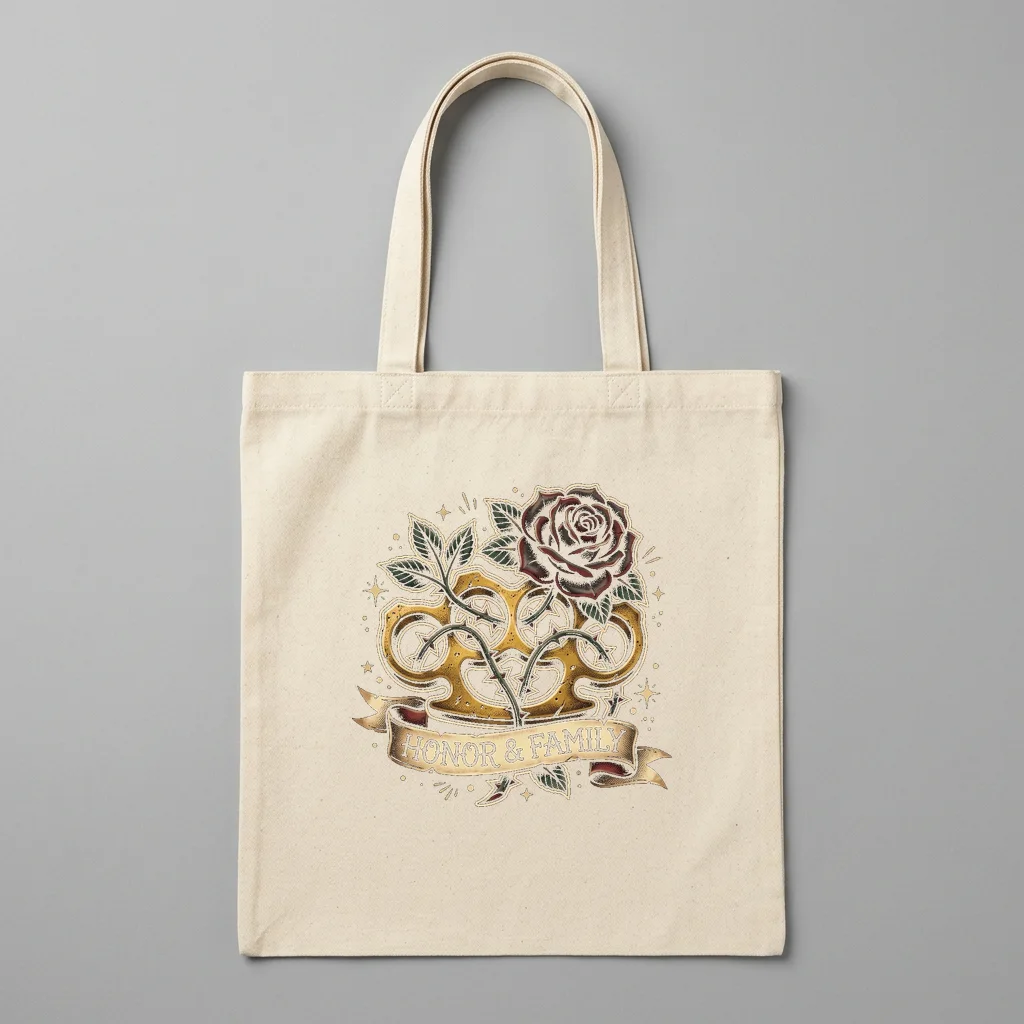 The Mechanical Heron's Wings — Organic Cotton Canvas Tote Bag (Natural)