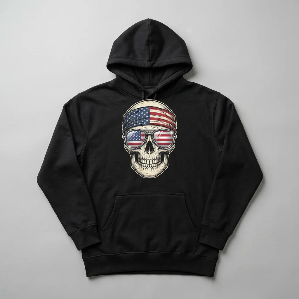 Matching Wolf & Moon Pair — Heavyweight Pullover Hoodie (Charcoal Black)