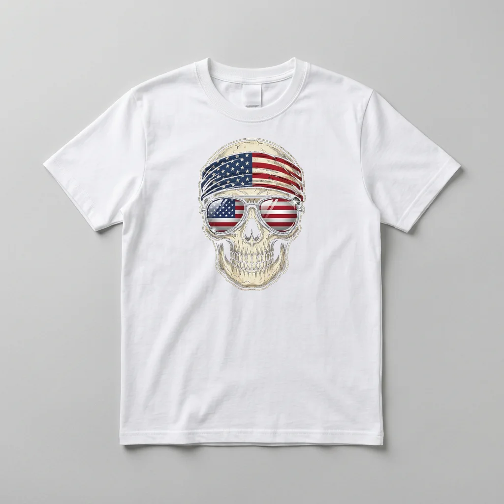 Matching Wolf & Moon Pair — Everyday Crewneck Tee (Pure White)